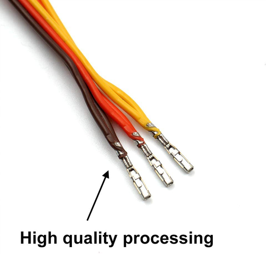 5 Pcs JR/Futaba Style Servo 1 to 2 Y Harness Leads Splitter Cable Male to Female Extension Lead Wire for RC Models Airplane 7cm
