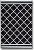 Black Small Moroccan Woven Kitchen Rug 2'x4.3', Printed Diamond Trellis Geometric Pattern Area Rugs for Bathroom Laundry Living Room, Door Mat