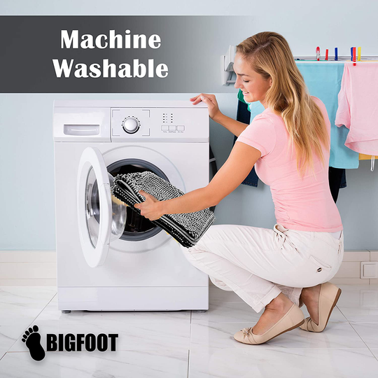 Luxury Chenille Bathroom Rug Mat, Extra Soft and Absorbent Shaggy Rugs, Non Slip, Machine Wash