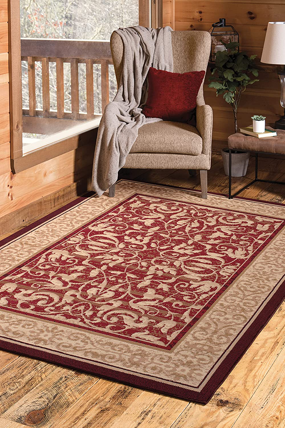 United Weavers of America Dallas Baroness Rug, 5 x 8', Beige