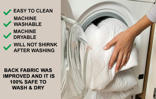 The Grand Full Mattress Pad Cover Fitted | Deep Pockets Mattress Protection | Only Quality Fabrics Used & Breathable | Full Size (54x75 Stretches to 16 Inches)