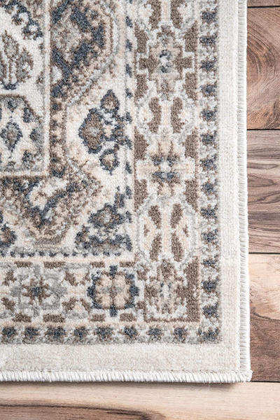nuLOOM Becca Vintage Tile Runner Rug, 2' 6" x 8', Grey