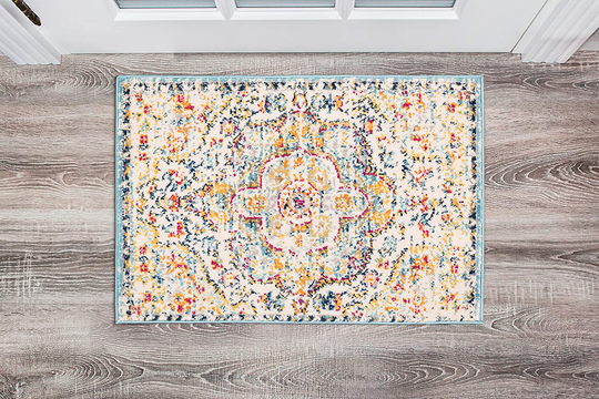 Rugshop Vintage Distressed Bohemian Area Rug 2' x 3' Blue