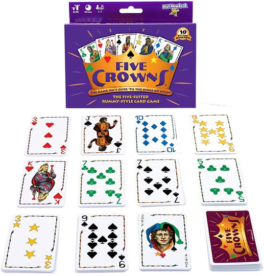 SET Enterprises Five Crowns Card Game