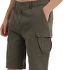 Men's Cotton Outdoor Casual Cargo Hiking Shorts with Relaxed Waist Fit