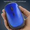 Wireless Mouse 2.4G Wreless Frequency Hopping Adjustable Optical USB Receiver Notebook Computer Accessories 1600dpi Silent Micro Motion Design Lightweight and Portable(Blue)