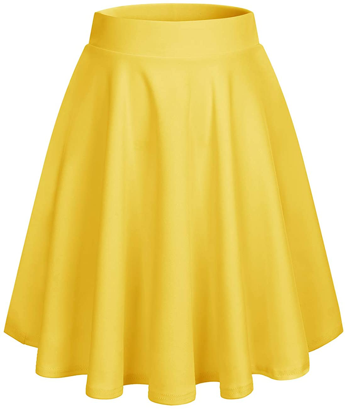 DRESSTELLS Skirt for Women Mini Skirts Versatile A-line Basic Stretchy Flared Skater Skirt