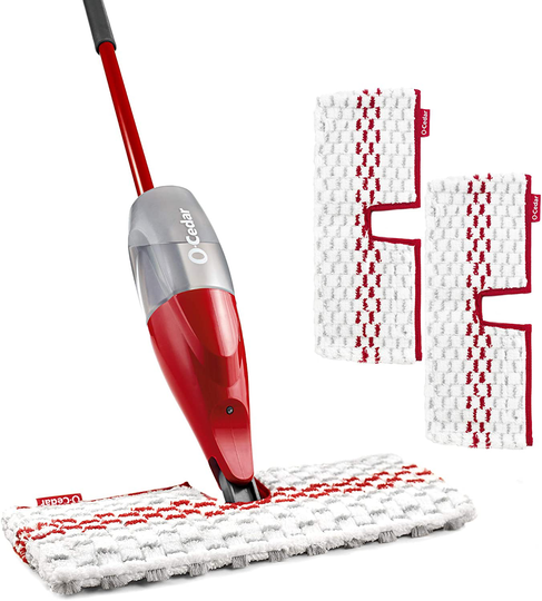 O-Cedar ProMist Max, Spray Mop with 1 Extra Refill, Red