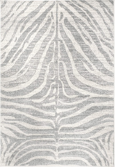 nuLOOM BODRUM Zebra Stripes Area Rug, 8' x 10', Grey