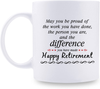 Happy Retirement Gifts for Women Men - Going Away Gift for Coworker, 11oz Heat Changing Retirement Mug for Coworkers Office & Family, I Love Waking Up in the Morning Knowing I'm Retired