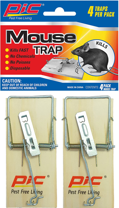 Wood Mouse Traps - 4pk