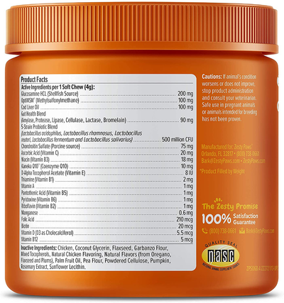 Glucosamine Chondroitin with Probiotics for Joint Support, Gut & Immune Health, Omega Fish Oil with Antioxidants and Vitamins for Skin & Heart Health