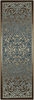 Maples Rugs Pelham Vintage Runner Rug Non Slip Washable Hallway Entry Carpet [Made in USA], 1'8 x 5, Blue/Walnut