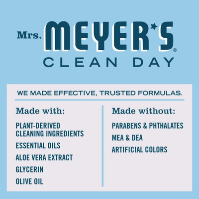 Mrs. Meyer's Clean Day Liquid Hand Soap, Cruelty Free and Biodegradable Hand Wash Made with Essential Oils, Rhubarb Scent,Green 12.5 oz - Pack of 3