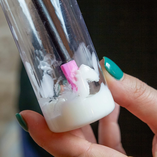 S&T INC. Beauty Spatulas, 2 Piece Set, Large and Small Sizes for Beauty and Kitchen, Black/Pink