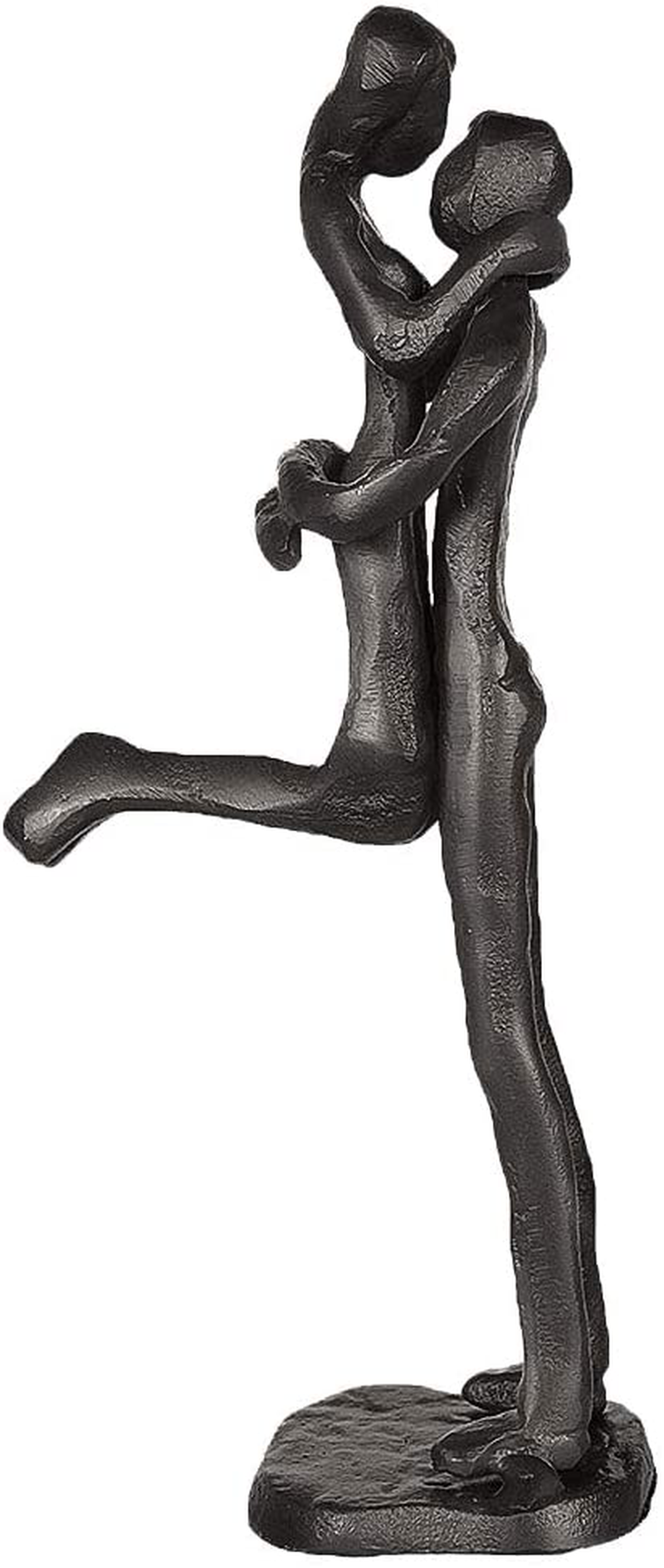 Dreamseden Affectionate Couple Art Iron Sculpture, Passionate Kiss