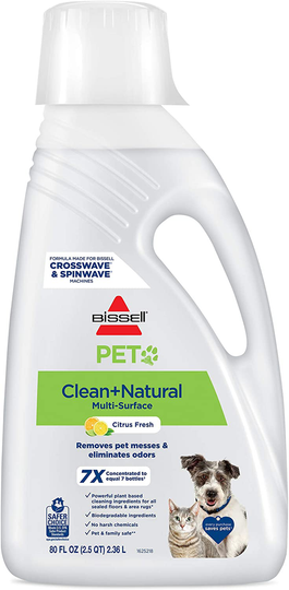 Bissell PET Natural Cleaning Formula, 80 oz, Clear, 80 Fl Oz