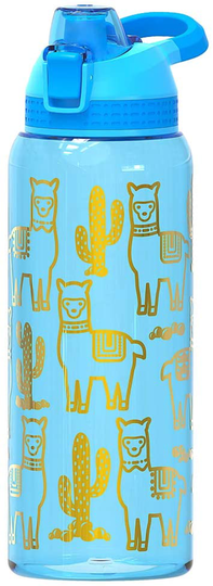 Glitter Water Bottle for Women Teen Girls, BPA FREE Tritan & Leak Proof One Click Open Flip Top & Easy Clean & Soft Carry Handle