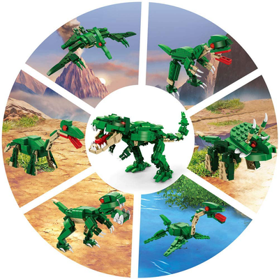  Build It Yourself Dinosaur, Princess, Or Robot Building Blocks Set