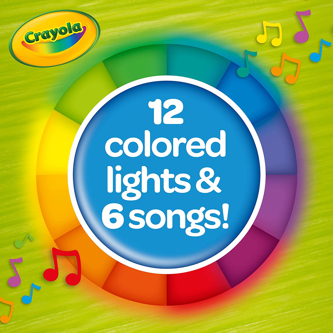My First Crayola Touch Lights, Musical Doodle Board, Toddler Toy, Gift, White, Green