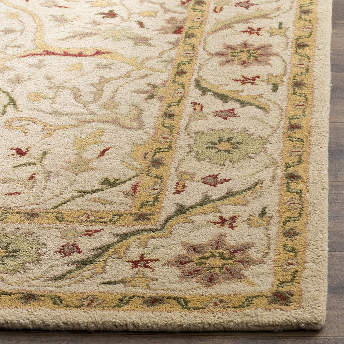 Safavieh Antiquity Collection AT14A Handmade Traditional Oriental Premium Wool Runner, 2'3" x 8' , Ivory