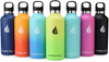 Hydro Cell Stainless Steel Water Bottle with Straw & Standard Mouth Lids (32oz 24oz 20oz 16oz) - Keeps Liquids Hot or Cold with Double Wall Vacuum Insulated Sweat Proof Sport Design (Neon/Neon 32oz)