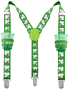 St Patricks Day Suspenders - Men's Suspenders with Clips - Many Colors to Choose From