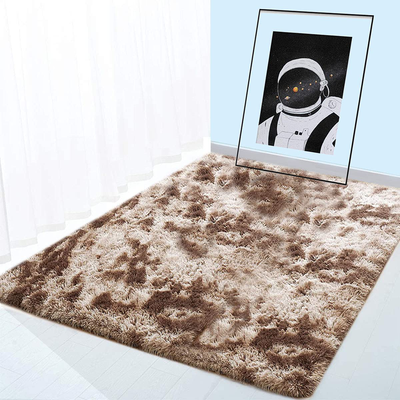 BOYASEN Ultra Soft Indoor Modern Area Rugs Fluffy Living Room Carpets for Children Bedroom Home Decor Nursery Rug (2 x 3 ft, Coffee White)