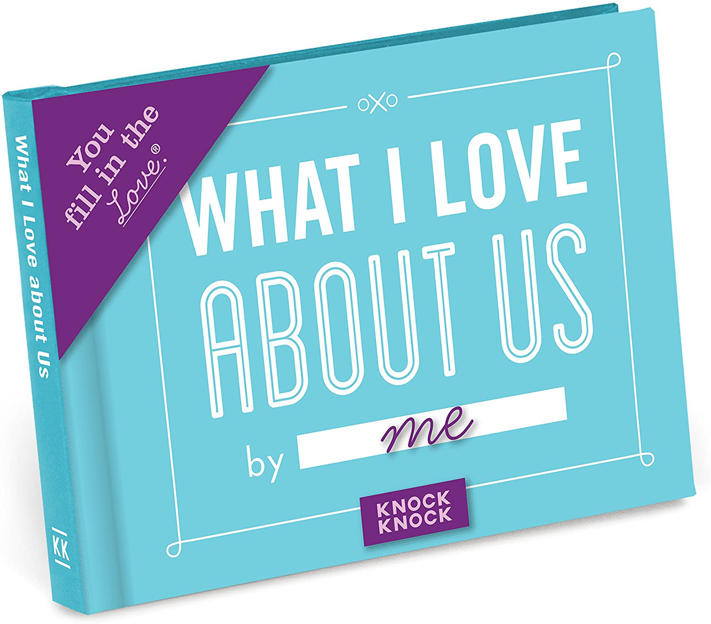 Knock Knock What I Love about Us Fill in the Love Book Fill-in-the-Blank Gift Journal, 4.5 x 3.25-inches