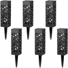 Solar Powered LED Garden Lights, Automatic Outdoor Lighting for Patio, Yard and Garden - Set of 6