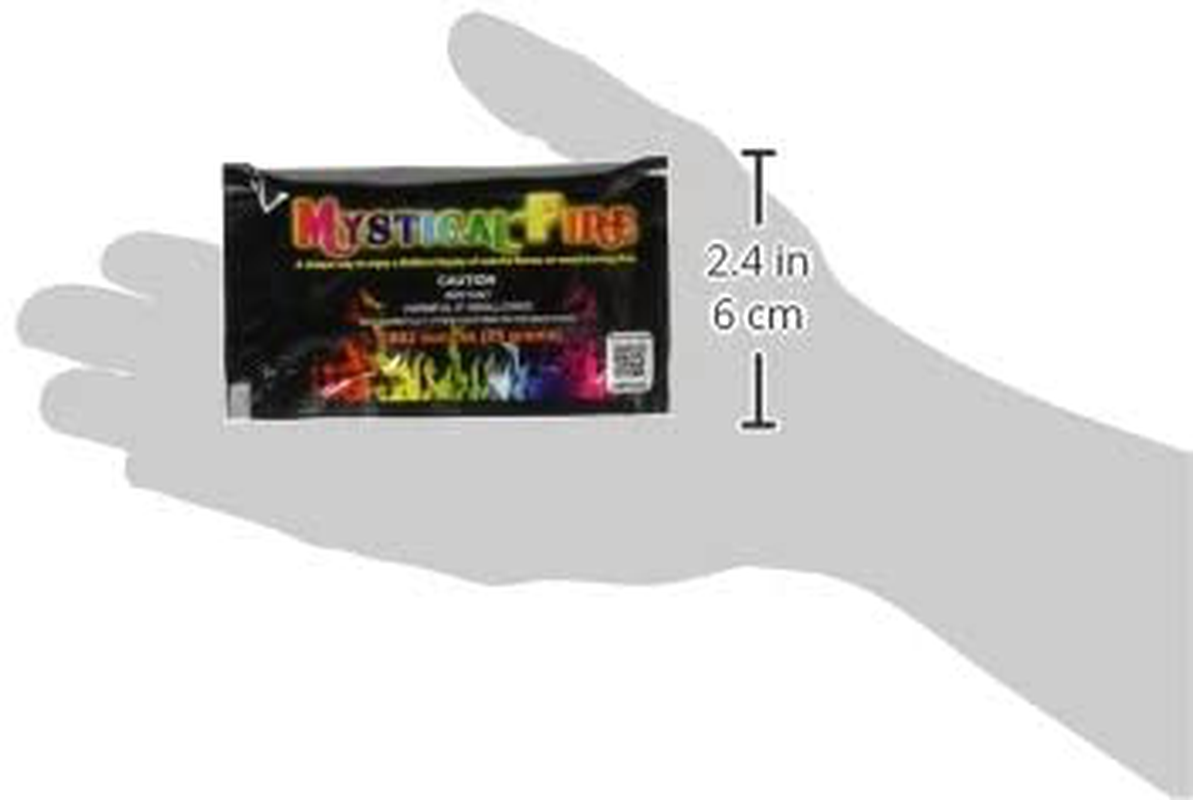 Mystical Fire Flame Colorant Long-Lasting Flame Color Changer 25 Gram Packets for Indoor or Outdoor Wood Burning Fires 50 Count Box Multi Color