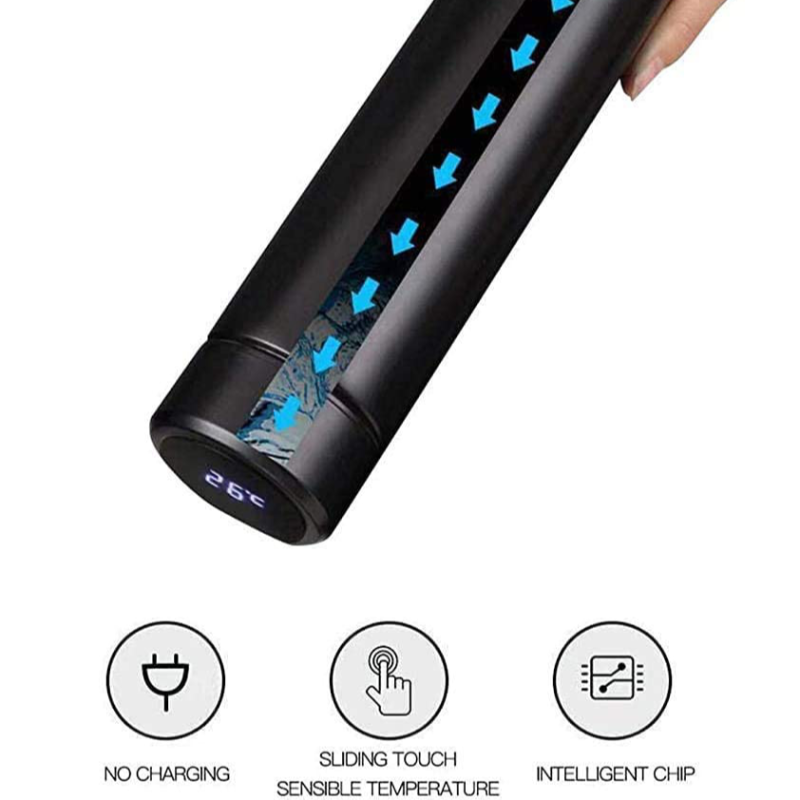 500ml Stainless Steel LED Temperature Display Smart Thermos