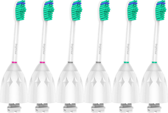 Brightdeal Replacement Brush Heads Compatible with Philips Sonicare Toothbrush Essence Xtreme Elite and Advance HX7022/66, 6-Pack
