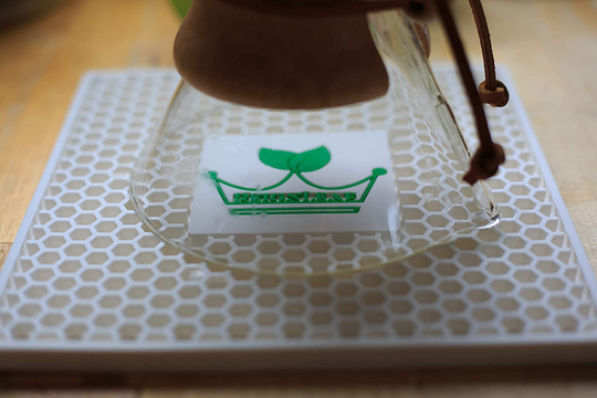 ReignLeaf Drying Mat For Pour Over Coffee Maker, Chemex And Any Other Pour Over Glass Coffee Makers And Carafes - Drying Mat Allows A Pour Over Coffee Maker To Drip Dry When Upside Down