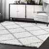 nuLOOM Tess Cozy Soft & Plush Modern Area Rug, 5' 3" x 7' 6", White