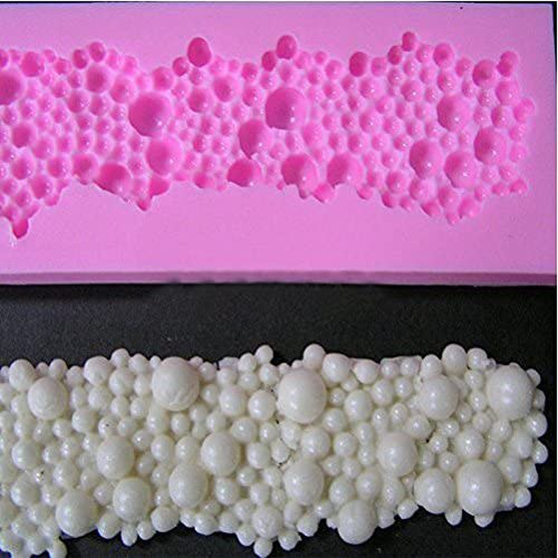 Generic Silicone Chocolate Fondant Cake Decorating Round Pearls Bubbles Mold Mould