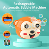 Kimiangel Rechargeable Bubble Machine for Kids, Cattle Automatic Bubble Blower Toy with Light and Music for Parties, Weddings, Outdoor, 1000+ Bubbles Per Minute Bubble Maker with Bubble Solution