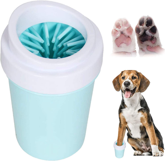 Easy to Use Portable Dog Paw Cleaner Cup Dog Foot Washer with Silicone Washers Nice Packing
