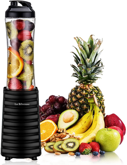 Smoothie Blender 300 Watt with 18 oz BPA Free Portable Travel Sports Bottle
