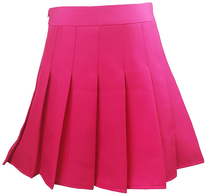 Hoerev Women Girls Short High Waist Pleated Skater Tennis Skirt