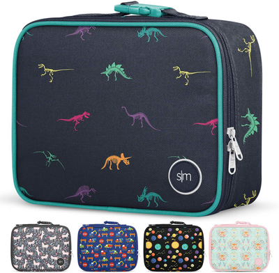 Simple Modern Kids Lunch Box-Insulated Reusable Meal Container Bag for Girls, Boys, Women, Men, Small Hadley, Skeleton Dino