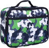 Wildkin Kids Insulated Lunch Box Bag for Boys and Girls, Perfect Size for Packing Hot or Cold Snacks for School & Travel, Measures 9.75x7x3.25 Inches, Mom's Choice Award Winner, BPA-free (Green Camo)