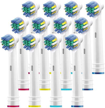 Replacement Brush Heads for Oral B Braun- Compatible with Oral-B White, Power, Clean, Kids, Soft, Black, Action, and more