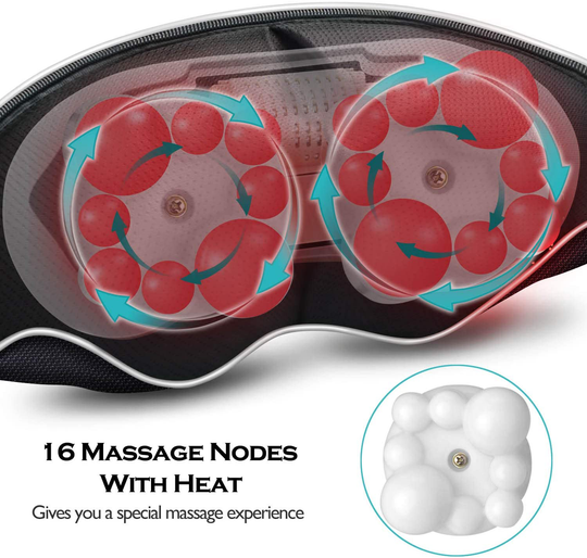 Shiatsu Neck and Back Massager with Heat , VIKTOR JURGEN Deep Tissue Kneading Sports Recovery Massagers for Neck, Back, Shoulders, Foot , Relaxation Gifts for Him,Her,Women,Men