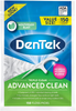 DenTek Triple Clean Advanced Clean Floss Picks, No Break & No Shred Floss, 20 Count, 6 Pack