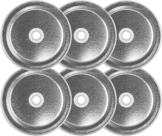 Southern Homewares Mason Jar Lids with Straw Hole Set of 6 Small Mouth Mason Jar Lids Kids Jar Lids Fun Mason Jar Drink Sip