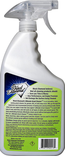 ULTIMATE GROUT CLEANER: Best Cleaner for Tile,Ceramic,Porcelain, Marble Acid-free Safe Deep Cleaner & Stain Remover for Even the Dirtiest Grout. (1-Quart/1-Brush)