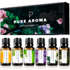 6 Pack 10ML 100% Pure Therapeutic Grade Oils Kit- By PURE AROMA 