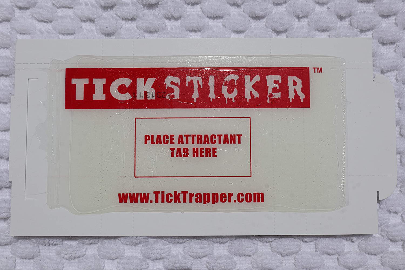 Tick Trapper Tick Sticker Flea, Tick, and Insect Trap - Non-Toxic and Easy to Use - Patent Pending Tick Attractant, Sticky Glue Traps Crawling Insects (Pack of 3)
