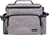 Inspirit Lunch Bag for Women - Mens Lunch Box, 14-Can Meal Prep Lunch Bag, Lunch Bags for Men, Soft Cooler Lunch Tote, Insulated Lunch Box Large Lunch Bag with 2 Silicone Bags (Charcoal Grey)